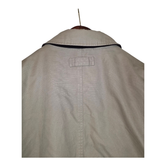 EDDIE BAUER Barn Coat Chore Jacket Canvas Tan Flannel‎ Lined - Size XL Tall - Picture 4 of 9